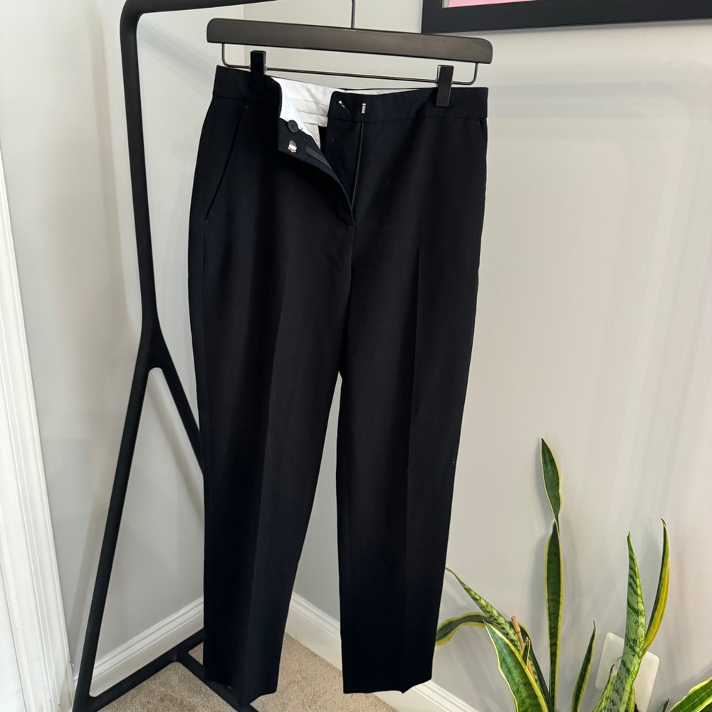 Topshop Tailored Black Suit Trouser Pants Size 4